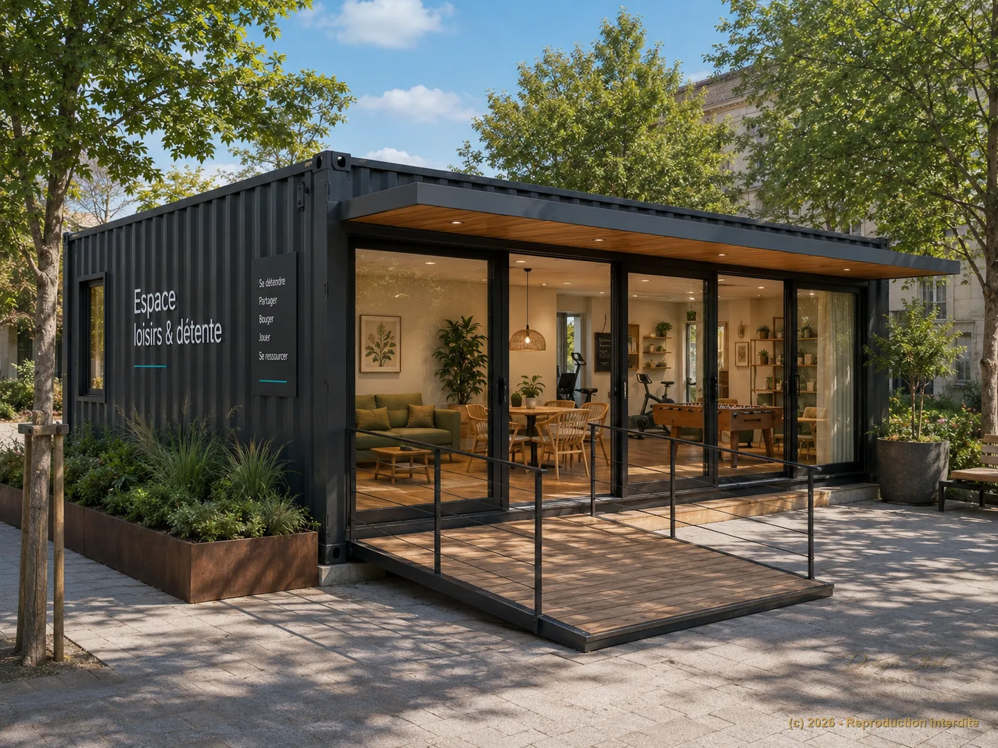 Espace détente conteneur DSP — ERP
