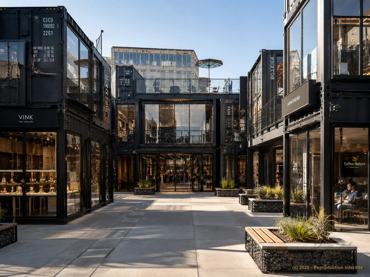 Structure ERP DSP — centre commercial