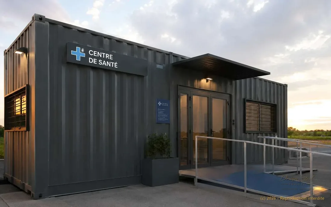 Santé — construction container