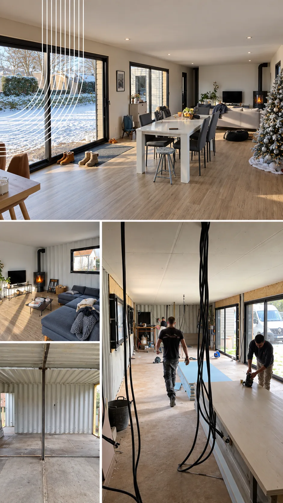 Chantier du réseau JDK Concept — construction en conteneur