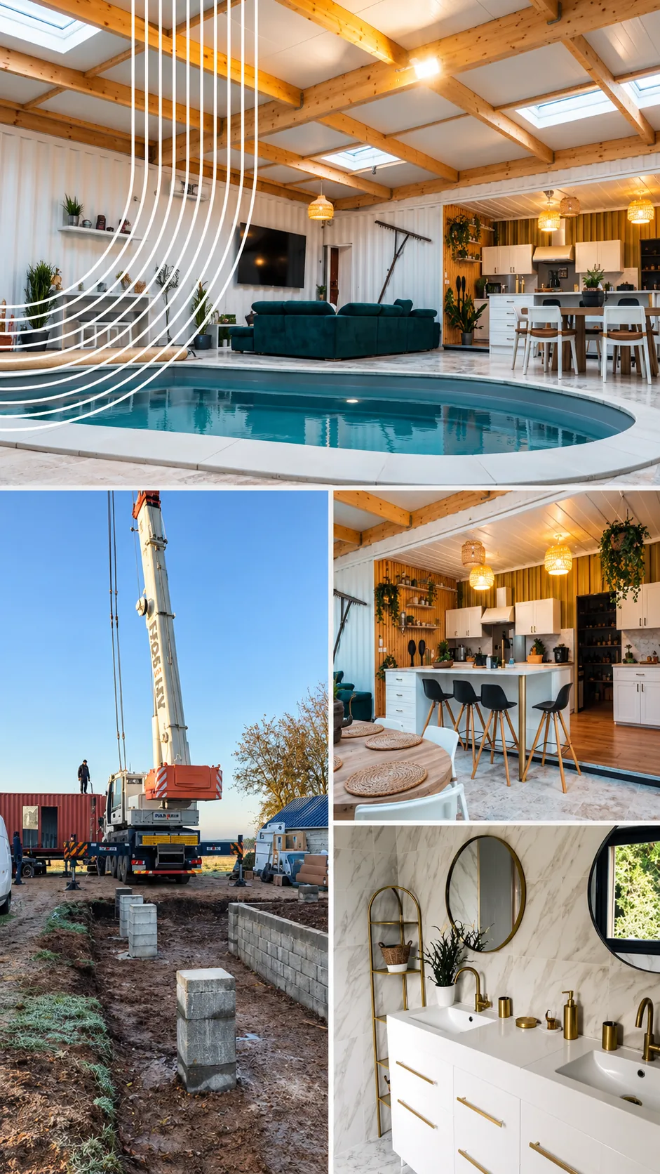 Chantier du réseau JDK Concept — construction en conteneur